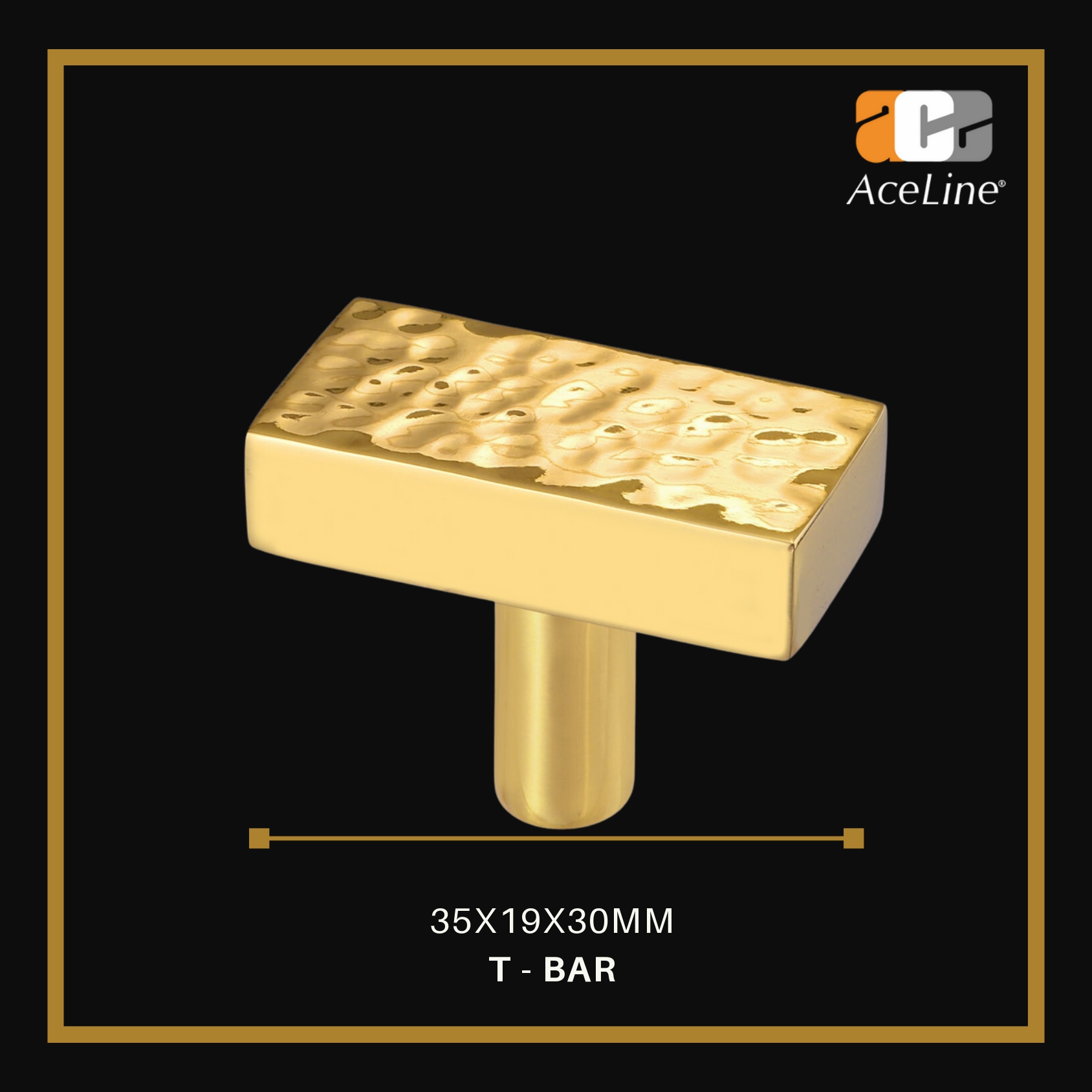 AceLine Max Brass T Bar