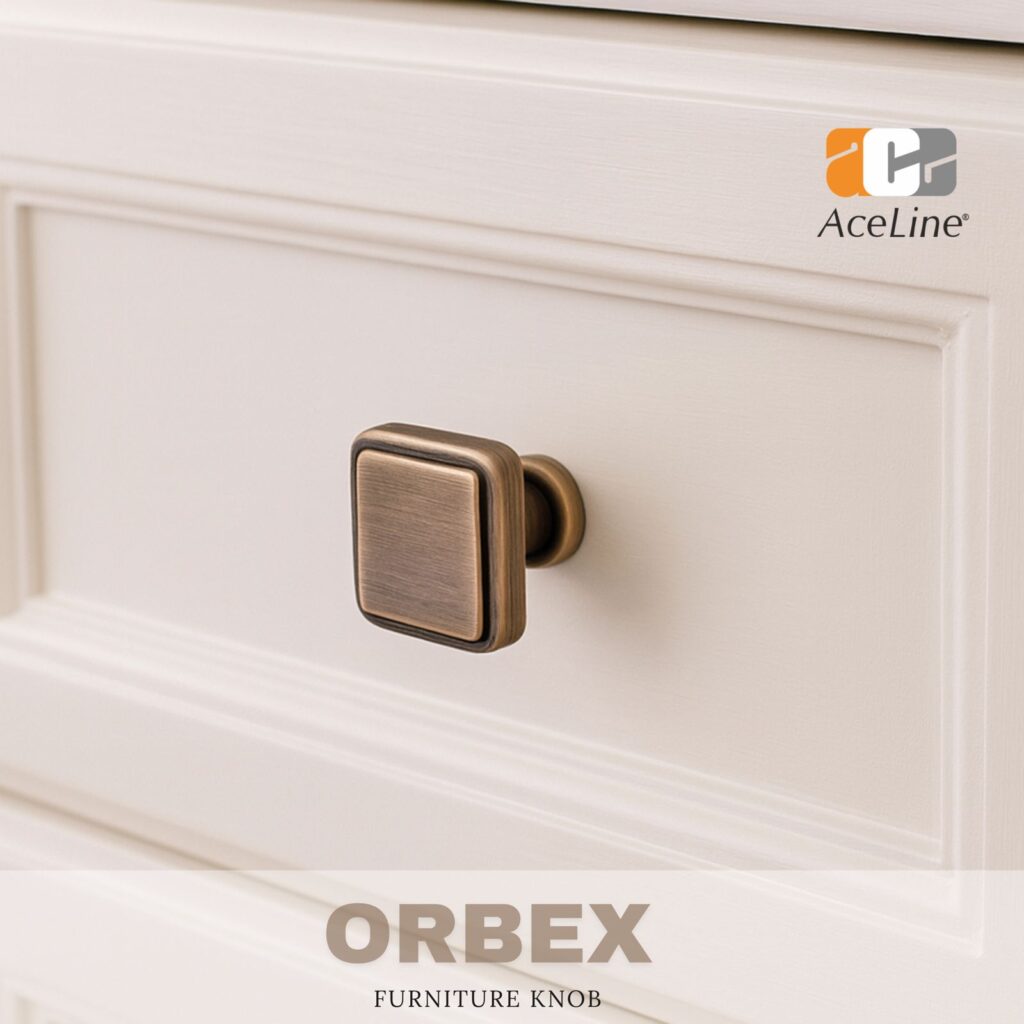 Antique brass door hardware